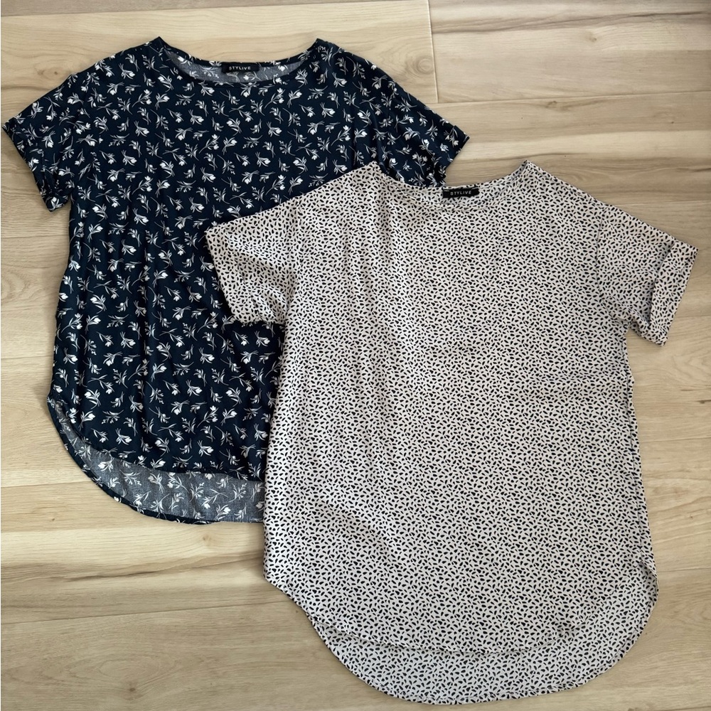 Set of 2 Short Sleeve Tops